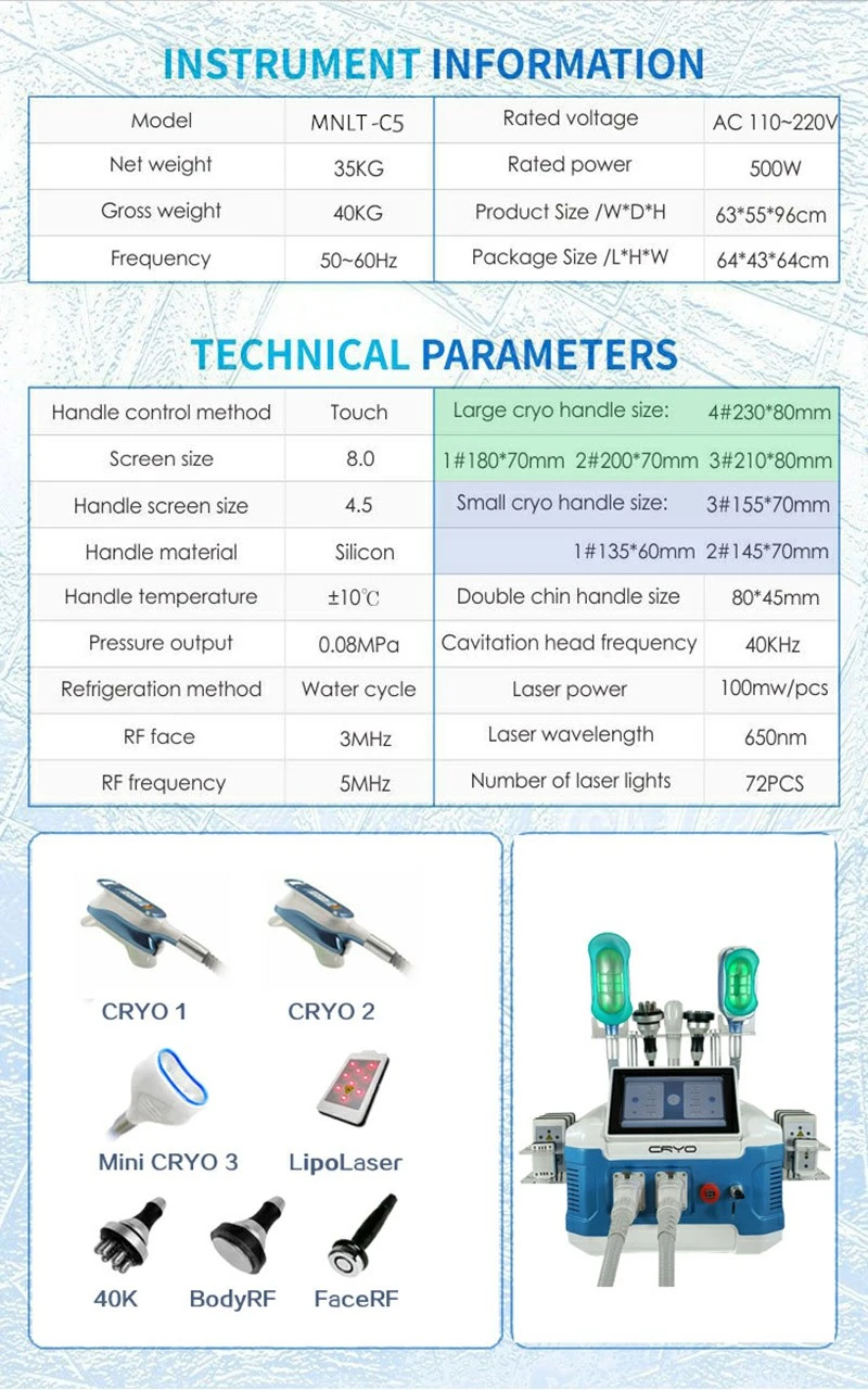 MNLT 360° CryoSculpt Pro Machine factory